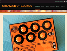 Tablet Screenshot of chamberofsounds.com
